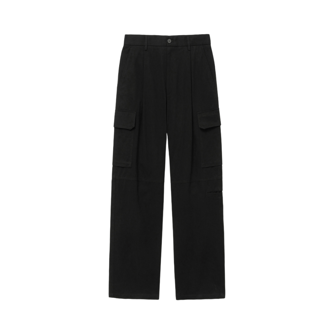 TNPA5E105BK TNGT Wide Cotton One Tuck Cargo Pants Black