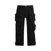 Zara Utility Pocket Pants Black