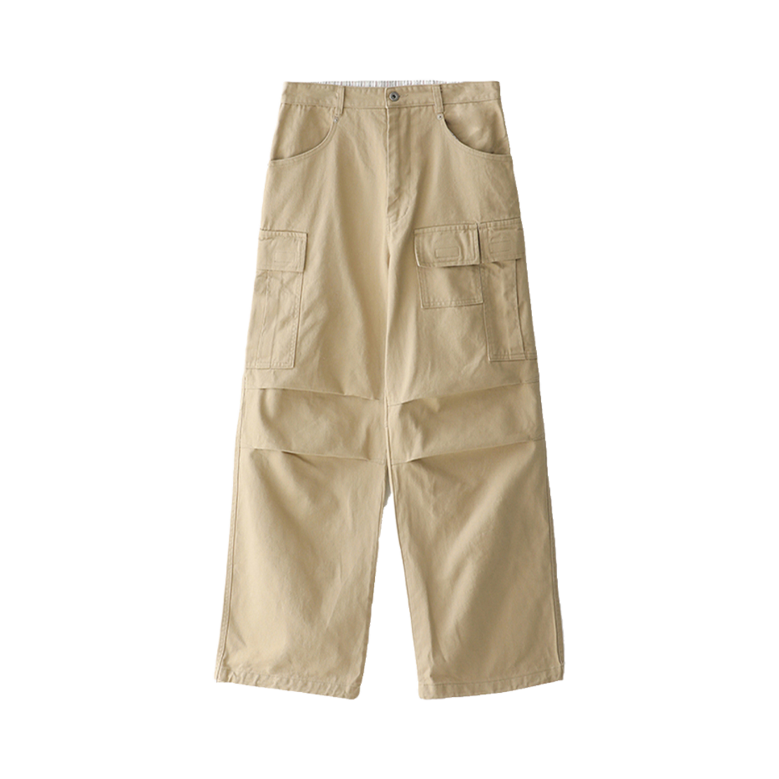 블루 선플라워 세미 와이드 워시드 카고 팬츠(Blue Sunflower Semi-Wide Washed Cargo Pants)