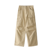 Blue Sunflower Semi-Wide Washed Cargo Pants
