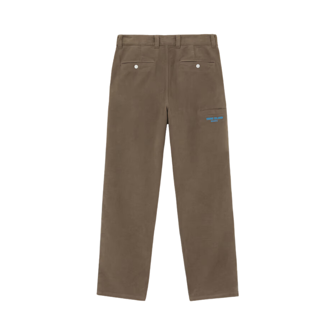 스톤 아일랜드 319X6 마리나 코튼 몰스킨 루즈 핏 치노 팬츠 월넛 브라운 - 24FW(Stone Island 319X6 Marina Cotton Moleskin Loose Fit Chino Pants Walnut Brown - 24FW) - 2
