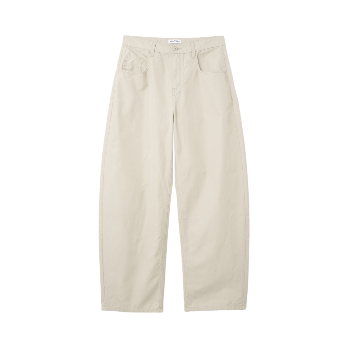 밀로 아카이브 리플렉트 커브드 치노 팬츠 베이지(Millo Archive Reflect Curved Chino Pants Beige)