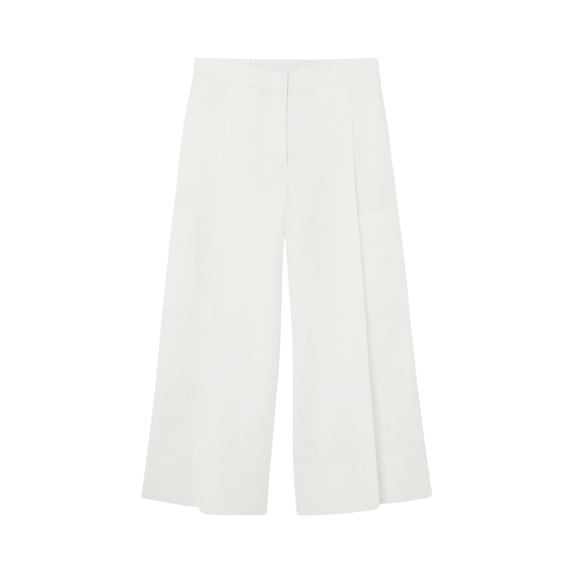 (W) 코스 엘라스티케이티드 플리티드 큐롯 화이트((W) COS Elasticated Pleated Culottes White)