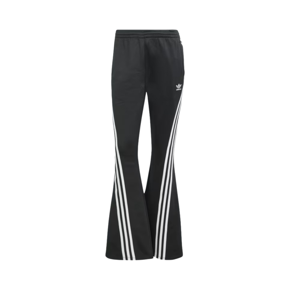 (W) 아디다스 아딜레니움 플레어 트랙 팬츠 블랙 - KR 사이즈((W) Adidas Adilenium Flared Track Pants Black - KR Sizing)