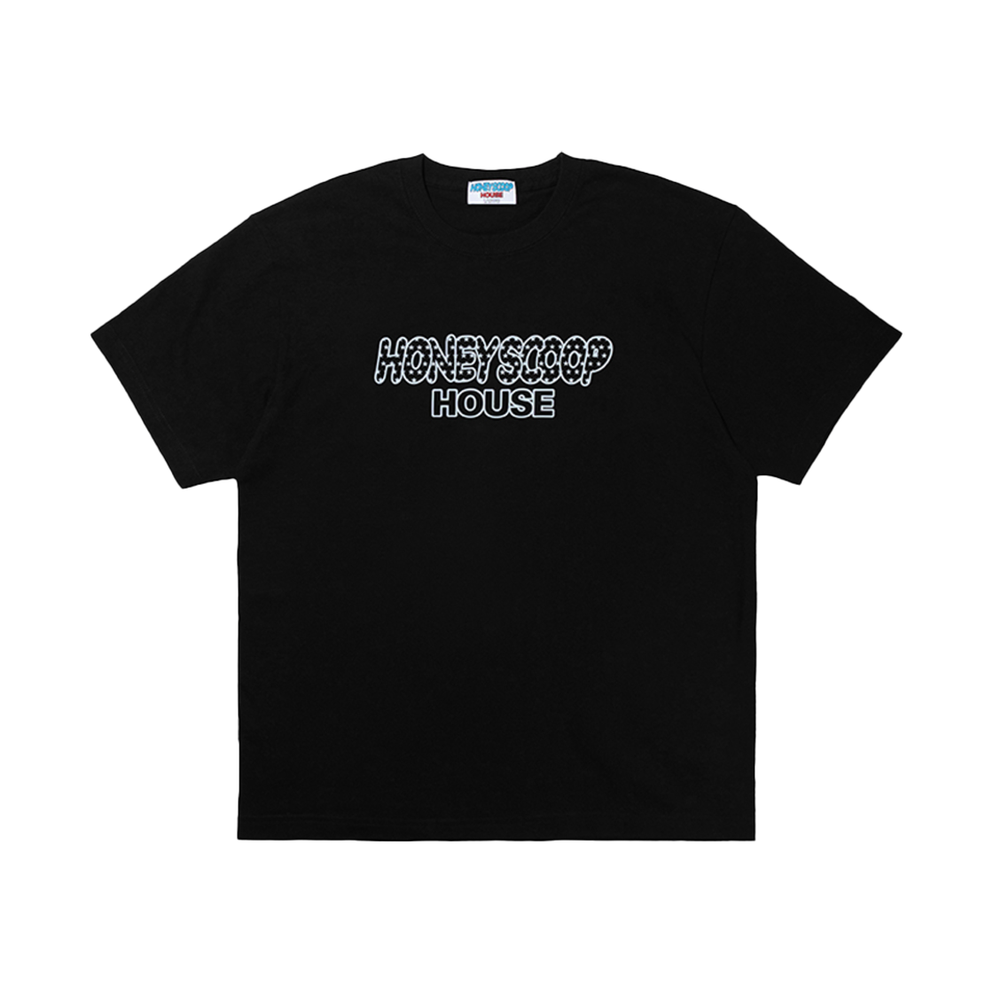 HSH25TS051BK Honey Scoop House Mono Flag Logo Tee Black