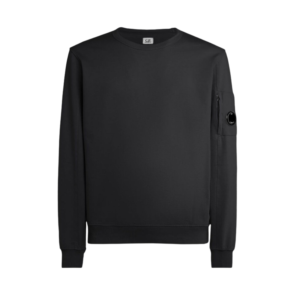 15CMSS032A002246G999 C.P. Company Light Fleece Sweatshirt Black - 23FW
