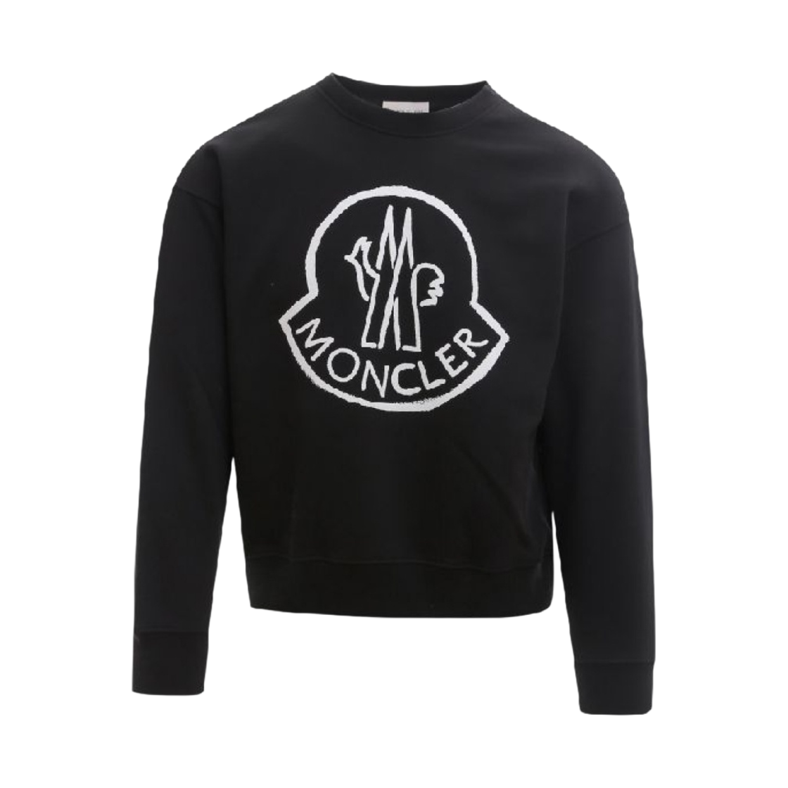 (W) 몽클레르 로고 스웨트셔츠 블랙 - 22SS((W) Moncler Logo Sweatshirt Black - 22SS) - 1