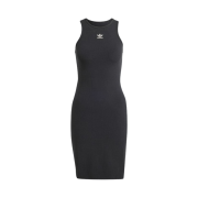 (W) Adidas Essential Rib Tank Dress Black - KR Sizing