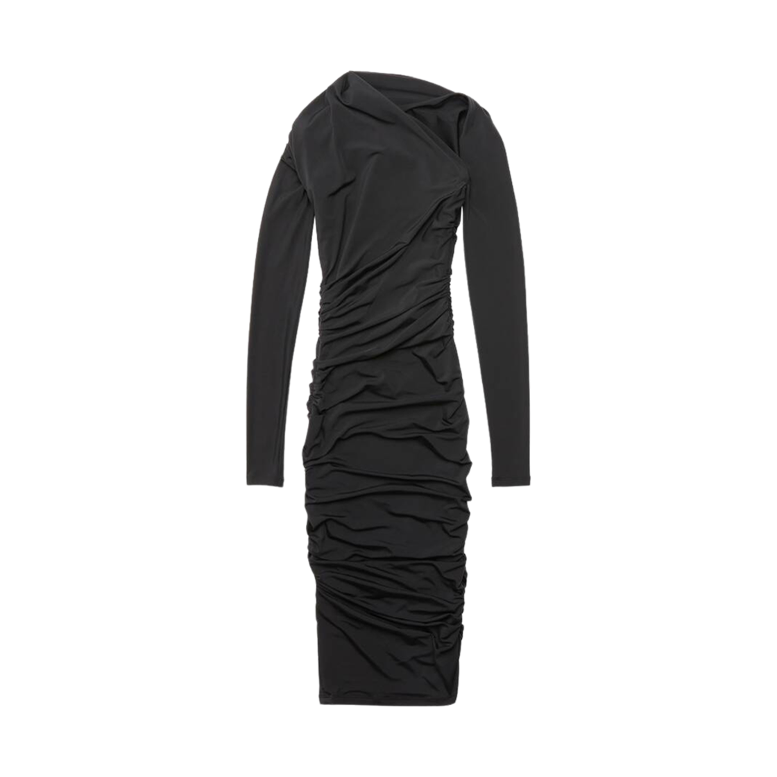 (W) 발렌시아가 트위스트 미니 드레스 블랙((W) Balenciaga Twisted Mini Dress Black) - 2