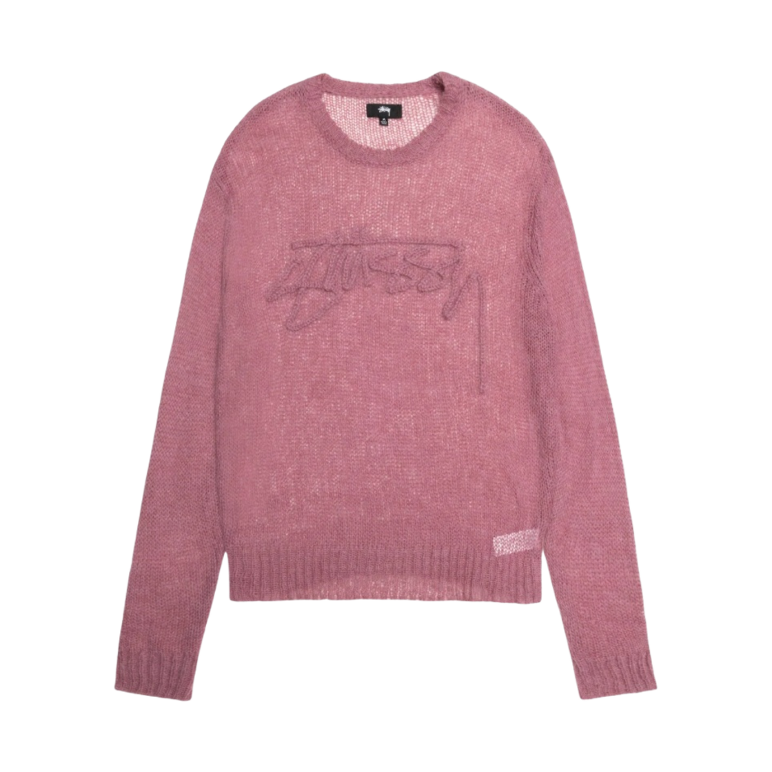 스투시 루즈 니트 로고 스웨터 모브