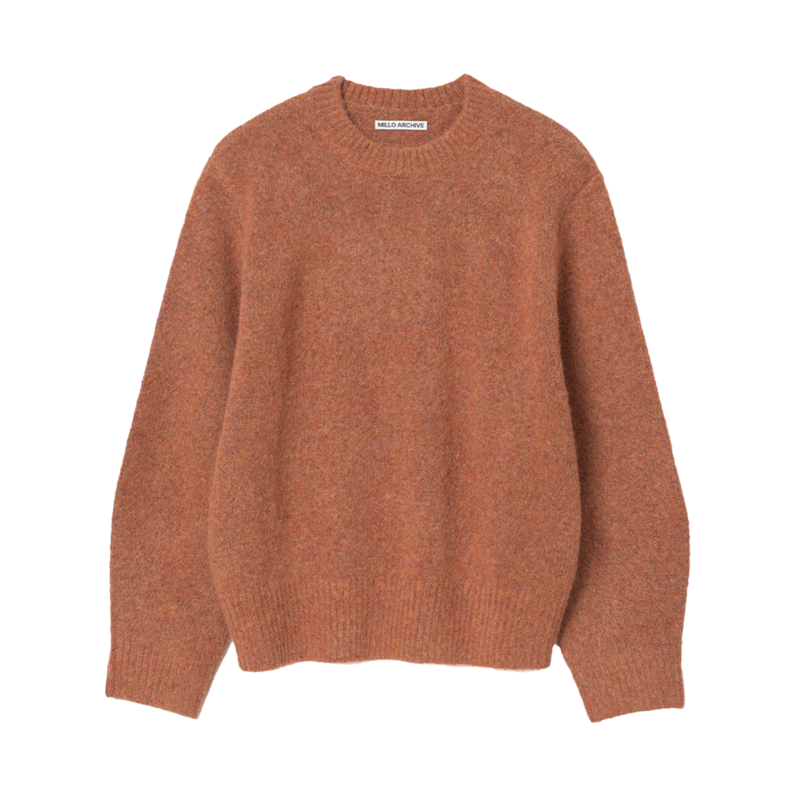 밀로 아카이브 크롭 실루엣 니트 오렌지 레드