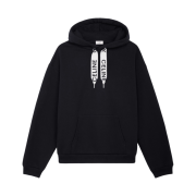 Celine Loose Hoodie in Cotton Fleece Black