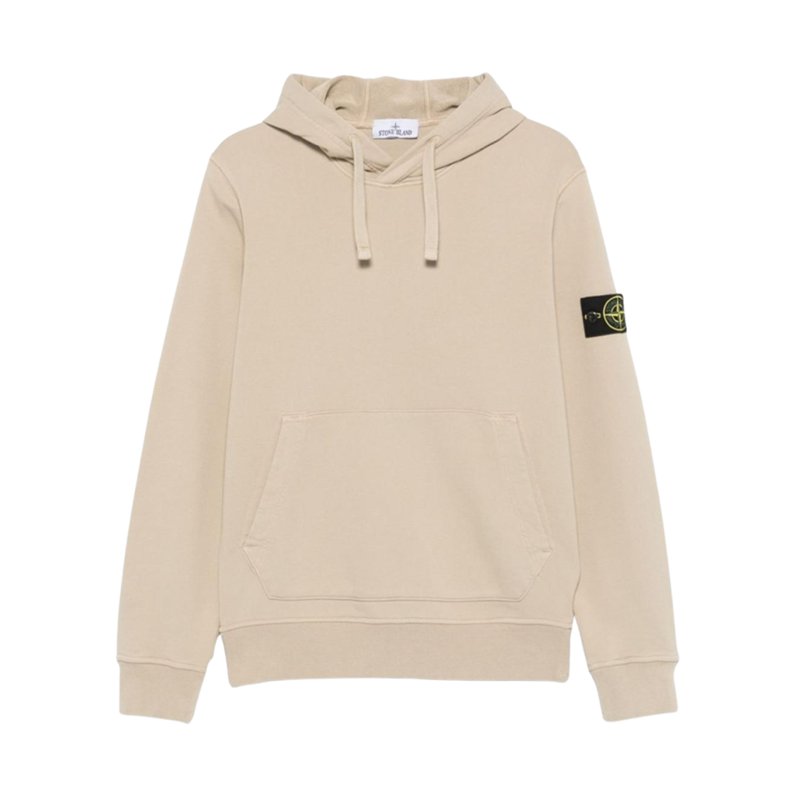 K1S1561000-45S0051-V0095 Stone Island 6100045 Organic Cotton Fleece Hooded Sweatshirt Sand - 25SS