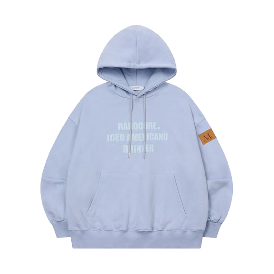 무센트 아이스 아메리카노 후드티 라이트 블루