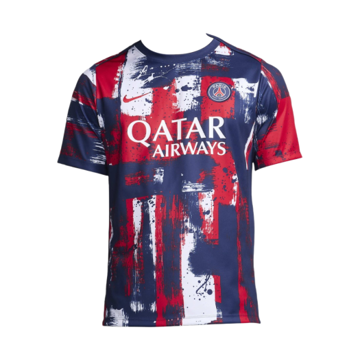 Nike Paris Saint-Germain Dri-Fit Academy Pro Home Football Pre-Match Short-Sleeve Top Midnight Navy University Red