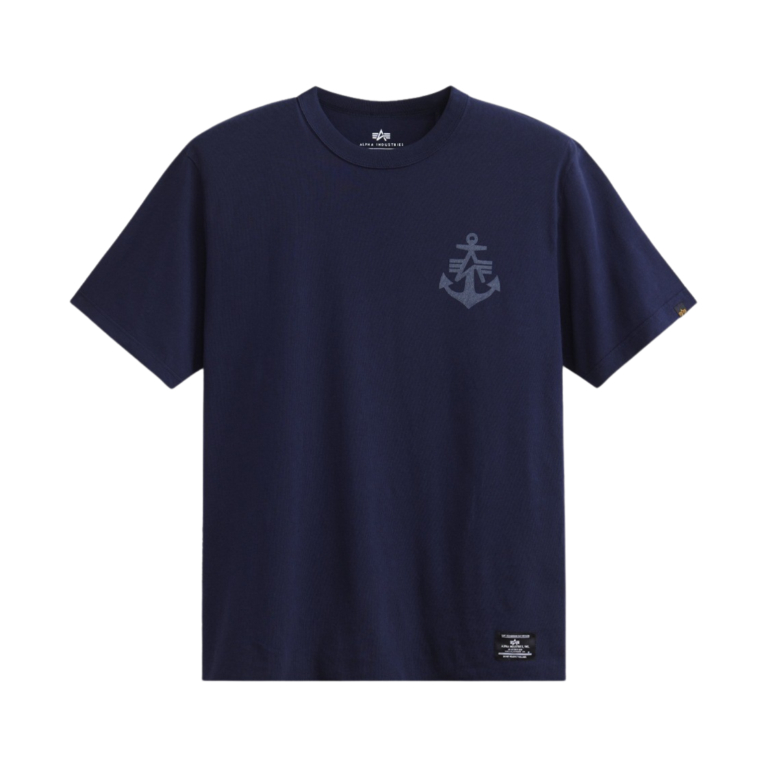 AI24I1000019REB ALPHA INDUSTRIES Anchor Print T-Shirts Replica Blue - 대표 이미지 #1