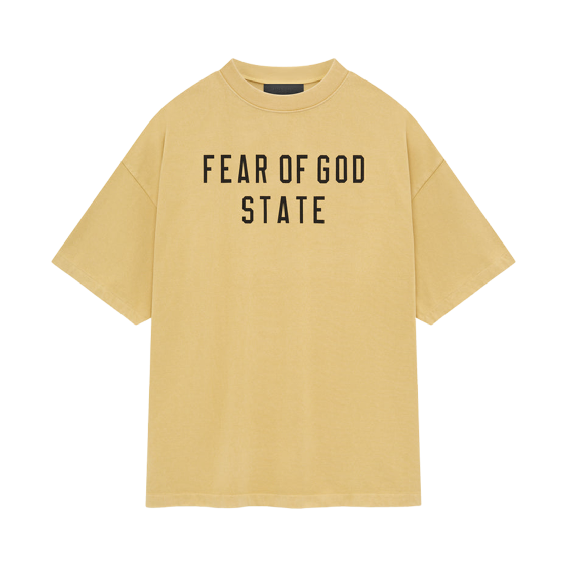- Essentials Heavy Crewneck T-Shirt Amber - 24FW