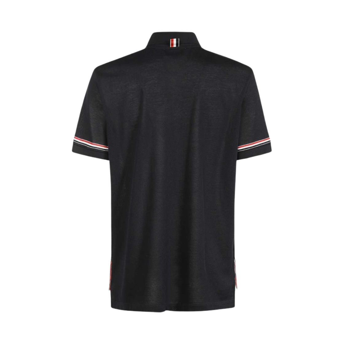 톰브라운 라이트웨이트 코튼 숏슬리브 폴로 네이비(Thom Browne Lightweight Cotton Short Sleeve Polo Navy) - 2