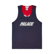Palace Mesh Reverso Border Vest Navy - 24SS