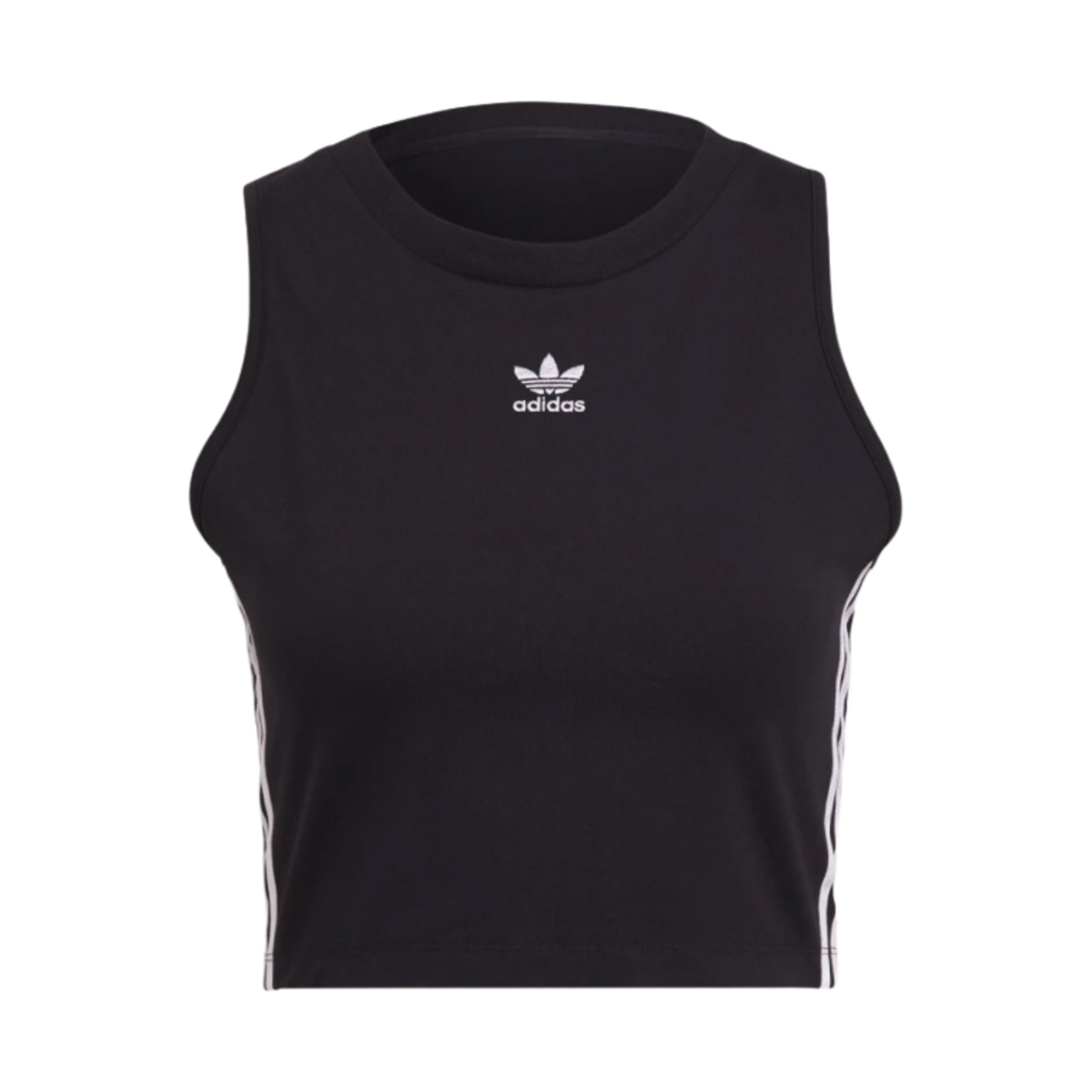 (W) 아디다스 크롭 탱크탑 블랙 - KR Sizing