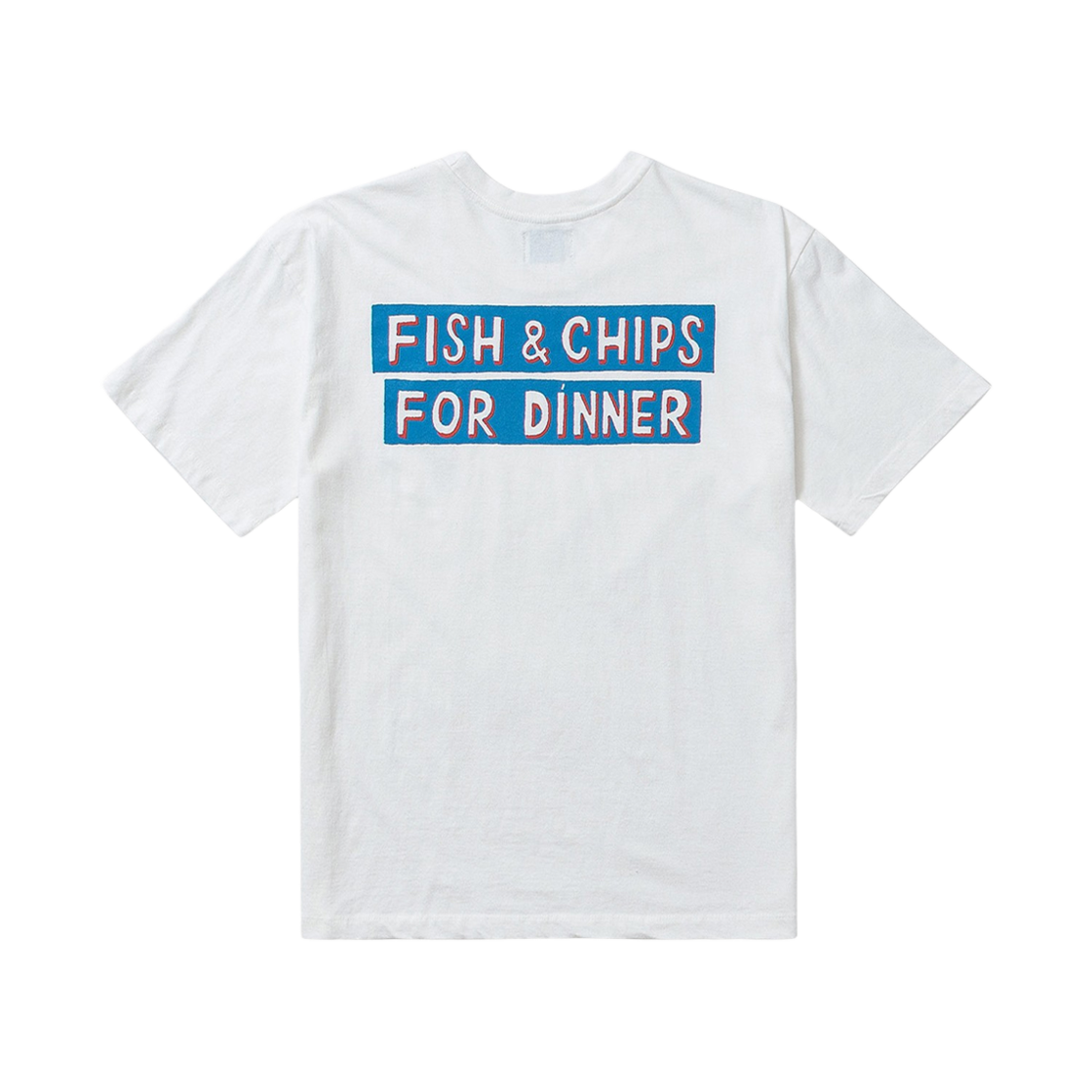 빅웨이브 컬렉티브 피쉬 & 칩스 티셔츠 오프 화이트