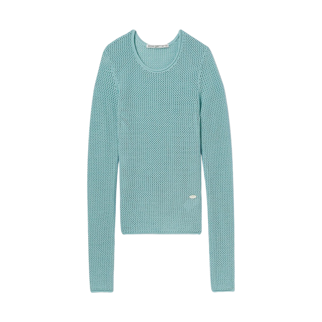 SL2302HKN02MTF Sllow Garmetns Women Crochet Knit Long Sleeve Mint