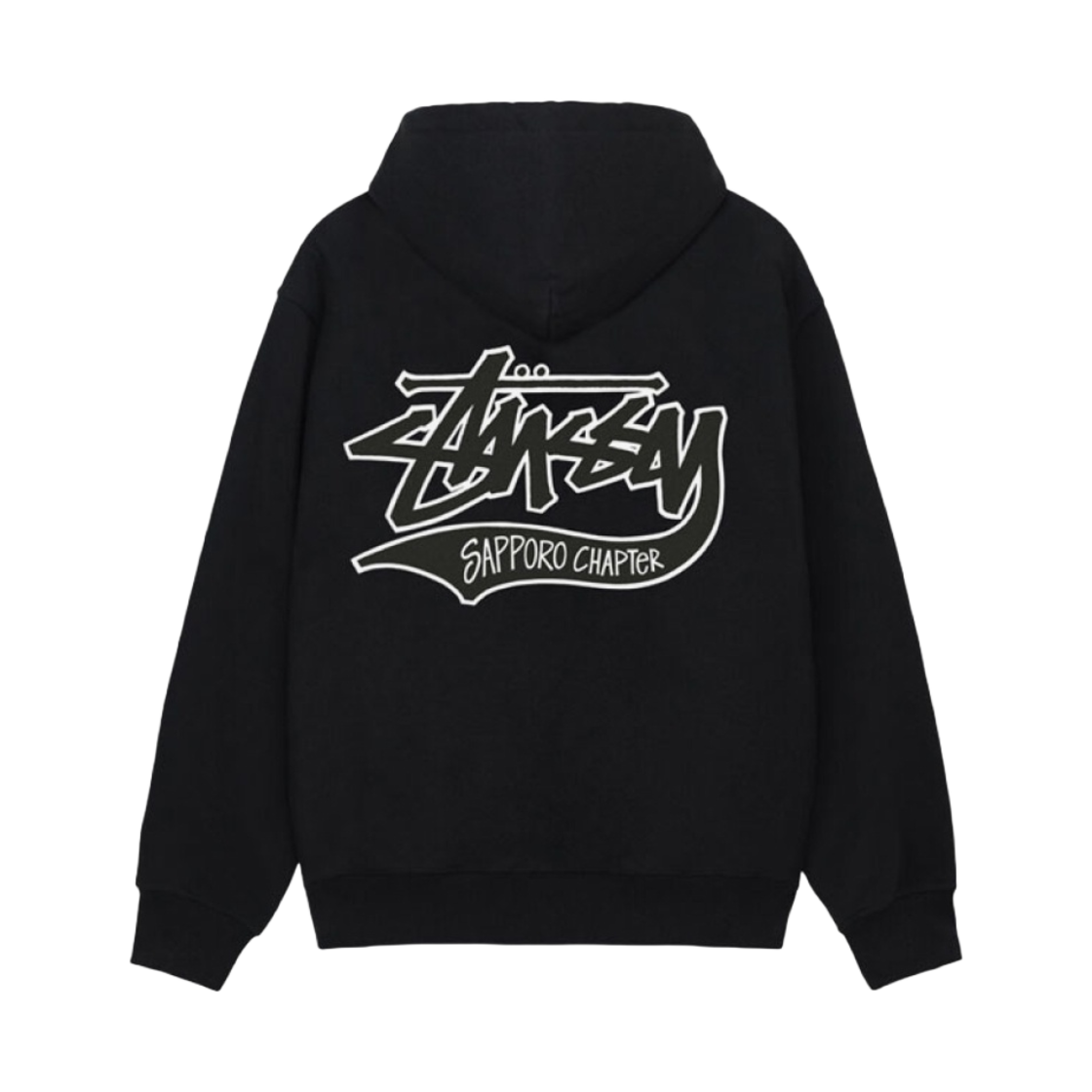 스투시 삿포로 후드집업 블랙