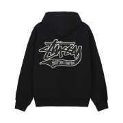 Stussy Sapporo Zip Hoodie Black