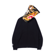 BAPE Tiger Full Zip Hoodie Black