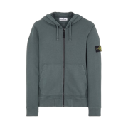Stone Island 64220 Full Zip Hooded Sweatshirt Dark Green - 22FW