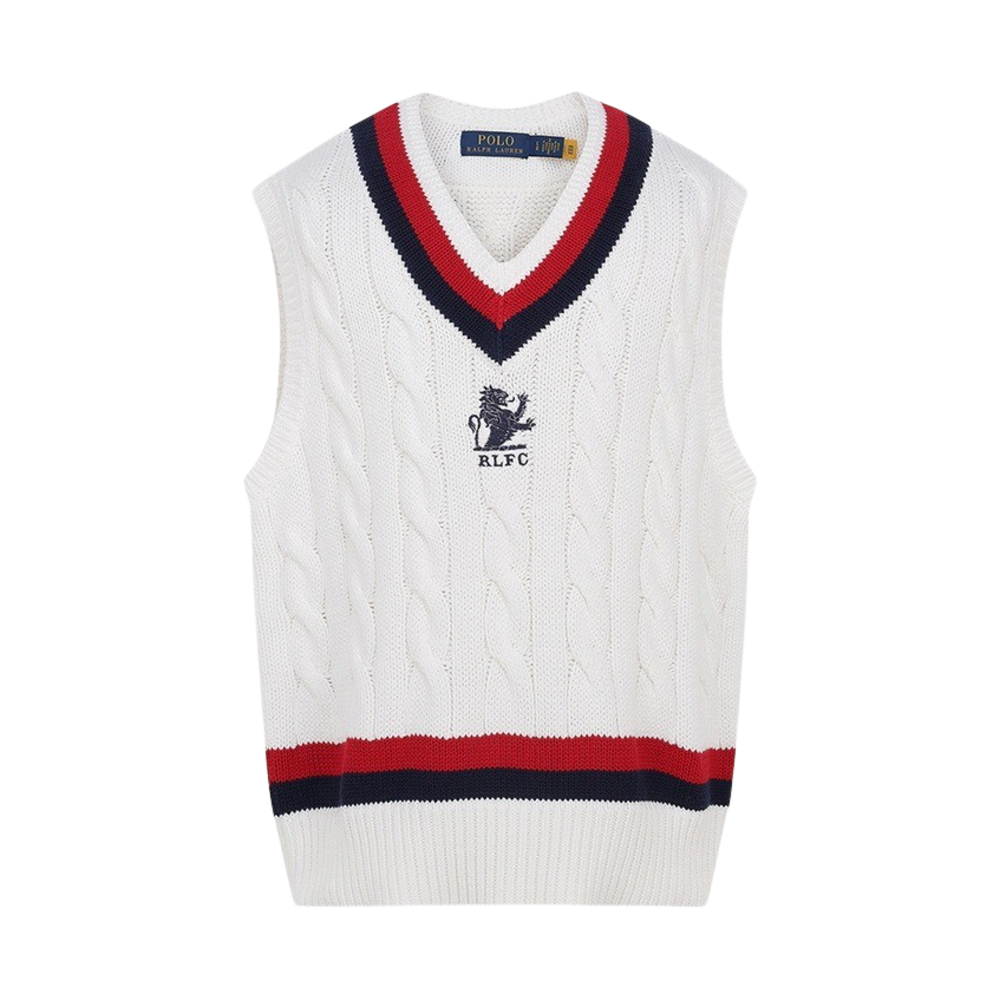 [30%적립] 폴로 랄프 로렌 크리켓 베스트 화이트([30%적립] Polo Ralph Lauren Cricket Vest White)