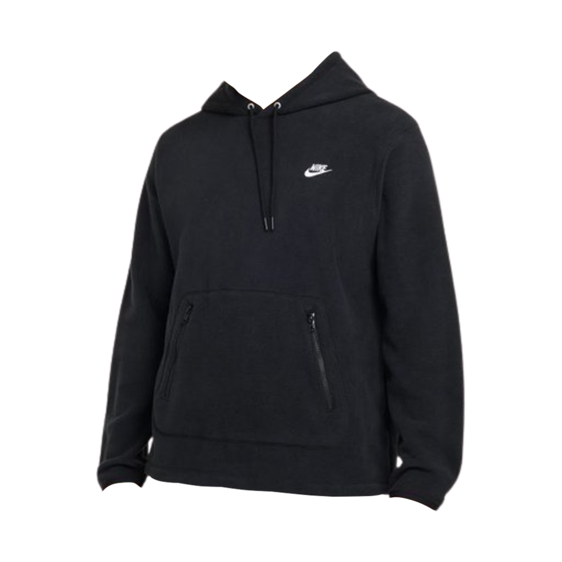 FZ0661-010 Nike Club Winterized Pullover Hoodie Black White - Asia