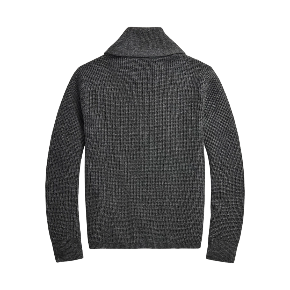 더블알엘 와플 니트 캐시미어 숄 가디건 다크 그레이 헤더(Double RL Waffle Knit Cashmere Shawl Cardigan Dark Grey Header) - 2