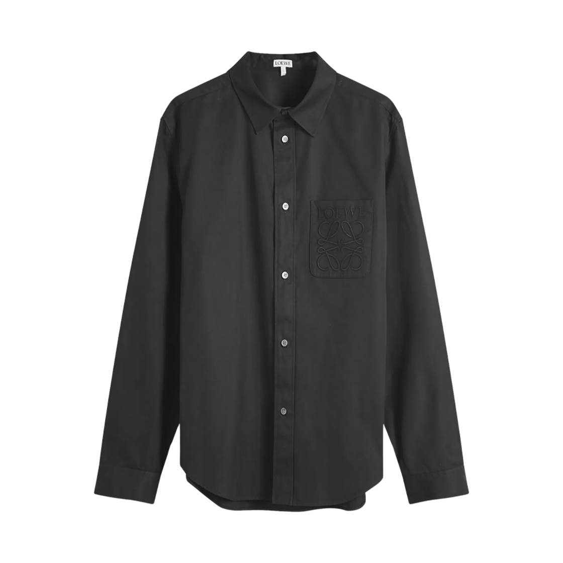H526Y05X82-1100 Loewe Anagram Pocket Shirt Black