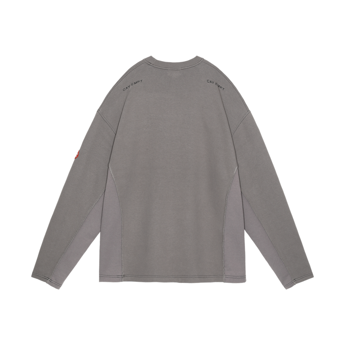 카브엠트 사이드 심 DBL 니트 롱슬리브 차콜 - 25SS(Cav Empt Side Seam DBL Knit Long Sleeve Charcoal - 25SS) - 2