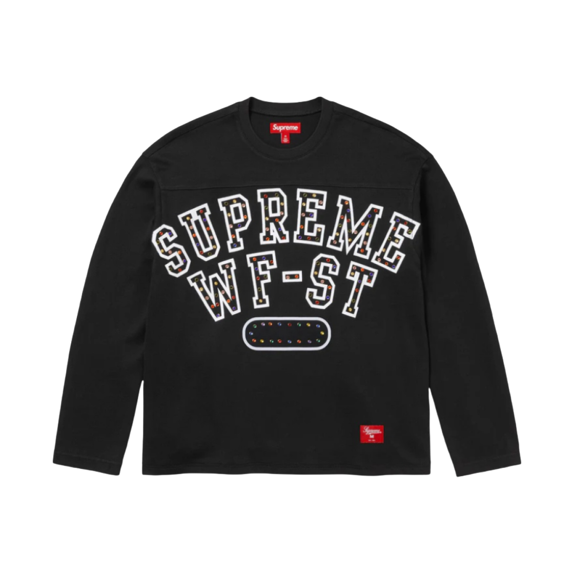 슈프림 애슬레틱 스터디드 롱슬리브 탑 블랙 - 24FW