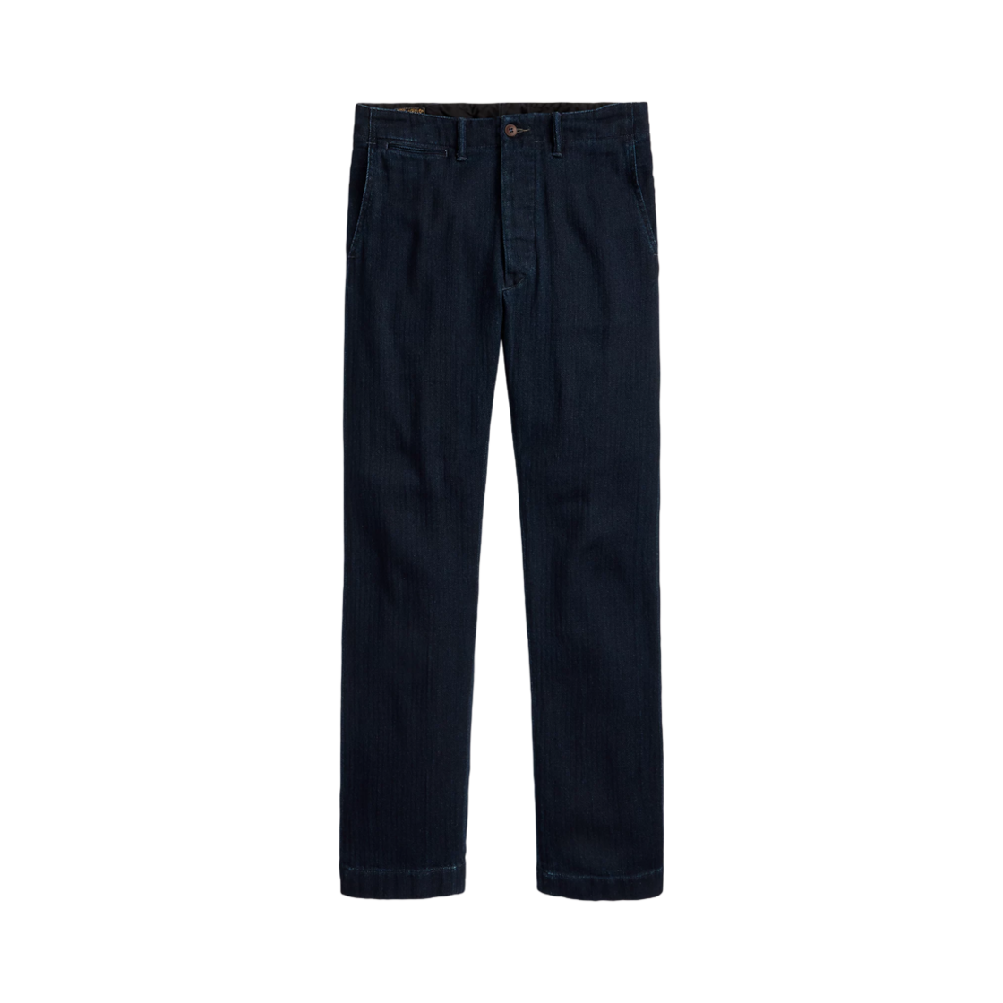 634331 Double RL Officer Indigo Herringbone Pants Deep Navy