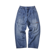 Karactor Army Denim Work Pants Mid blue