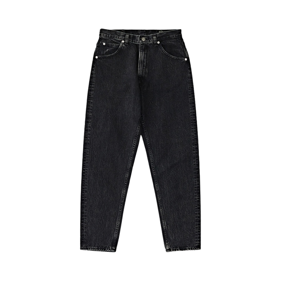 (W) 오어슬로우 1011 80's 하이 웨이스트 테이퍼드 데님 블랙 스톤((W) Orslow 1011 80's High Waist Tapered Denim Black Stone)