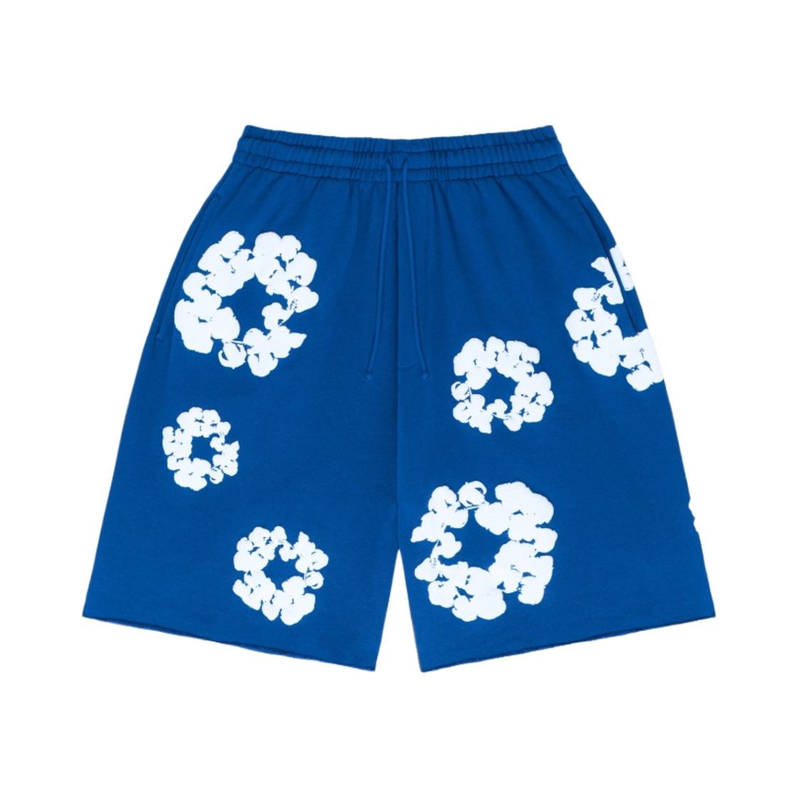 데님 티어스 더 코튼 리쓰 쇼츠 로얄 블루(Denim Tears The Cotton Wreath Shorts Royal Blue)