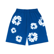 Denim Tears The Cotton Wreath Shorts Royal Blue