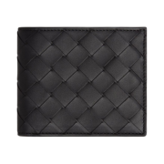 Bottega Veneta Bi-Fold Wallet Black Grass
