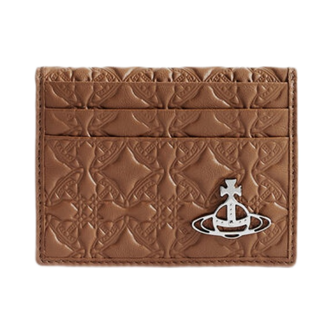 비비안 웨스트우드 엠보스드 카드 홀더 탄(Vivienne Westwood Embossed Card Holder Tan) - 1