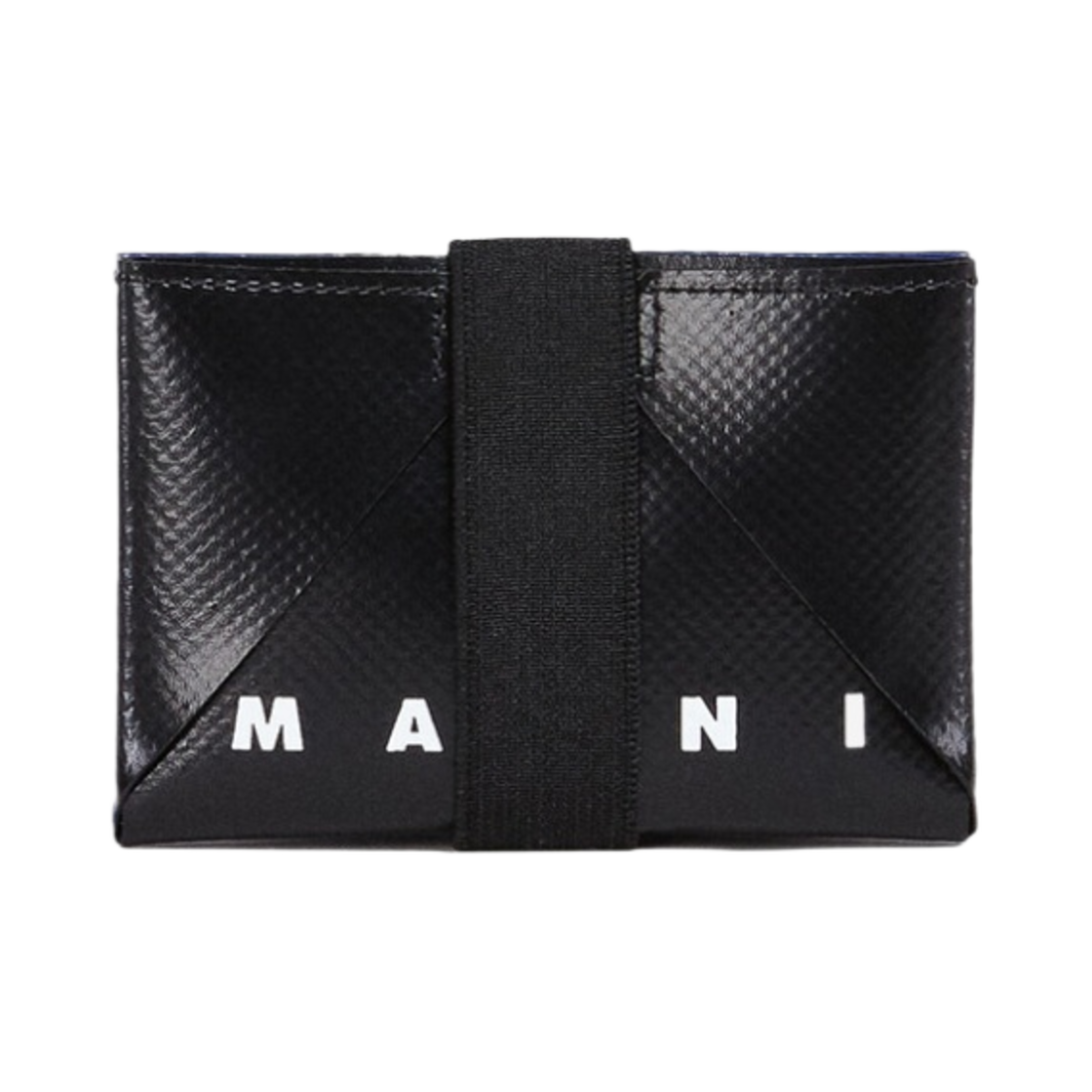 마르니 PVC 오리가미 구조 카드 홀더 블랙 로얄(Marni PVC Origami Construction Card Holder Black Royal)