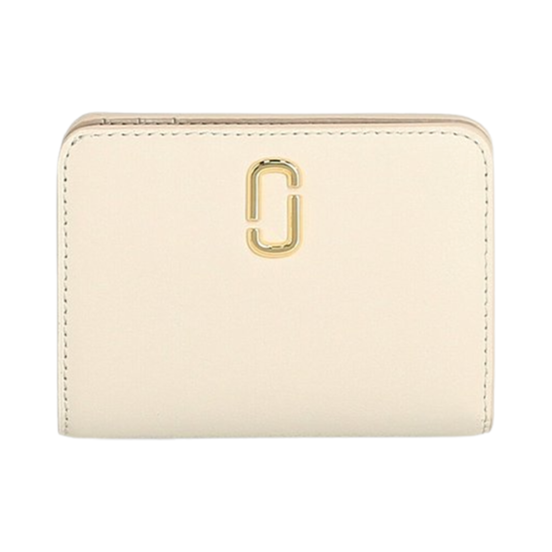 2S3SMP003S01-123 Marc Jacobs The J Marc Mini Compact Wallet Cloud White - 대표 이미지 #1