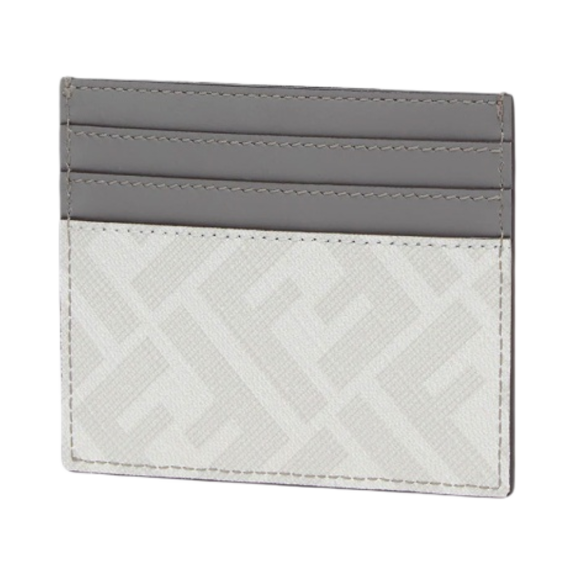 펜디 레드 인레이 패브릭 카드 홀더 그레이(Fendi Red Inlaid Fabric Card Holdrer Grey) - 2