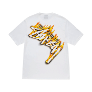 Stussy Burning Stock T-Shirt White