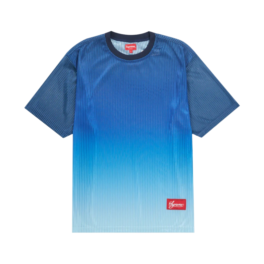 슈프림 그라디언트 메쉬 스트라이프 저지 로얄 - 23SS(Supreme Gradient Mesh Stripe Jersey Royal - 23SS) - 1