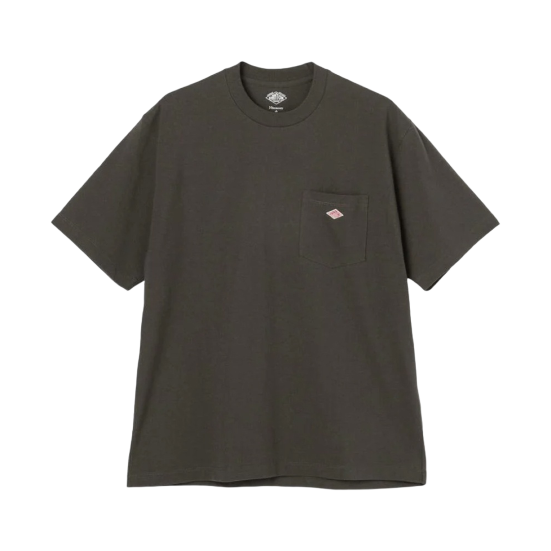 DT-C0198 Danton Plain Short Sleeve Pocket T-Shirt Coal Grey