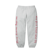 Supreme Contrast Cutout Sweatpant Heather Grey - 25SS